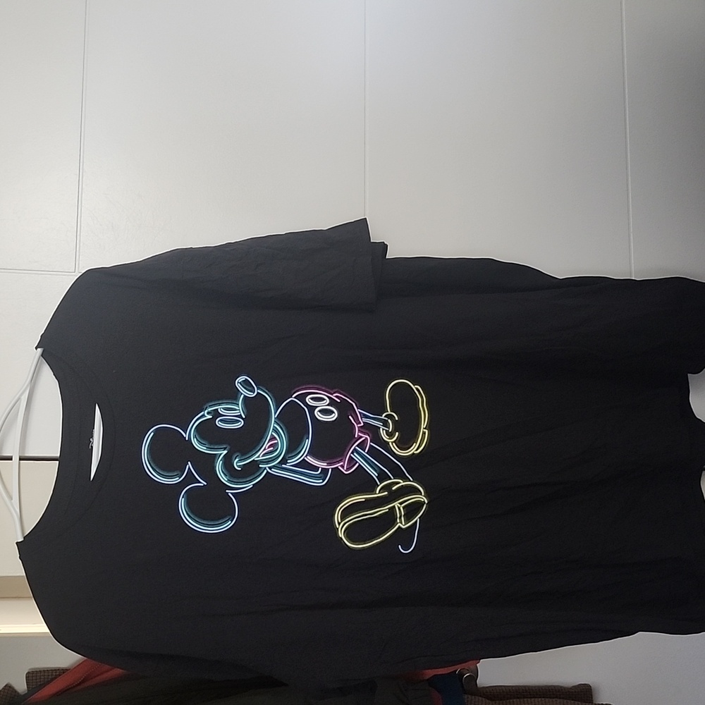 Disney Size XXL Black Mickey Mouse T-Shirt